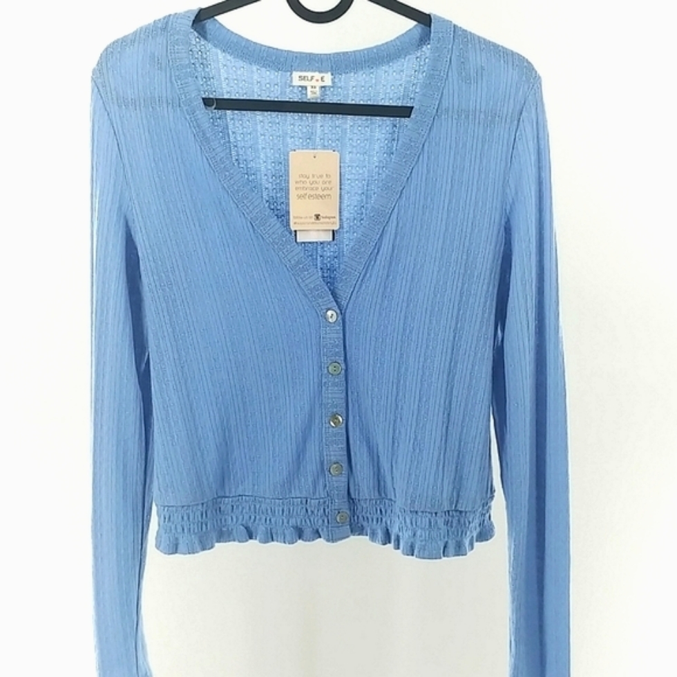 Self Esteem Powder Blue Top Size Xs